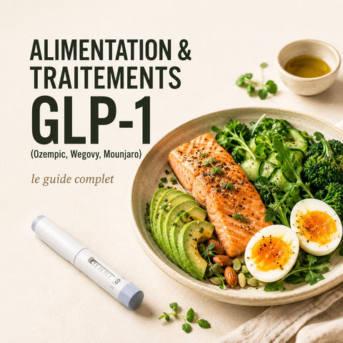 Alimentation & traitements GLP-1 (Ozempic, Wegovy, Mounjaro) : le guide complet