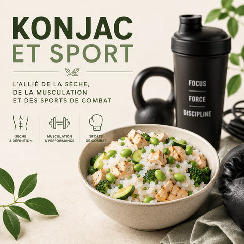 Konjac et sport : l'allié de la sèche, de la musculation & des sports de combat