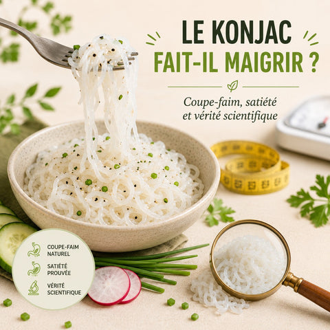 Le konjac fait-il maigrir ? Coupe-faim, satiété et vérité scientifique
