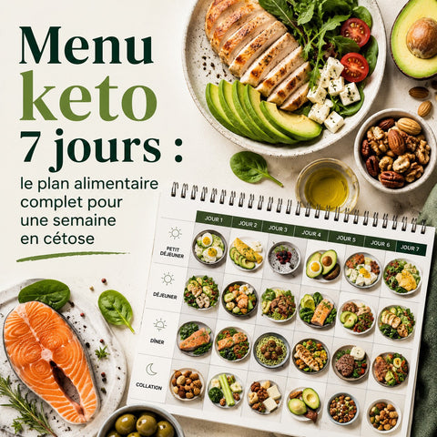 Menu keto 7 jours : le plan alimentaire complet pour une semaine en cétose