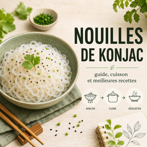 Nouilles de konjac : guide, cuisson et meilleures recettes