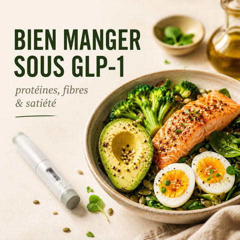 Que manger sous GLP-1 : protéines, fibres et satiété