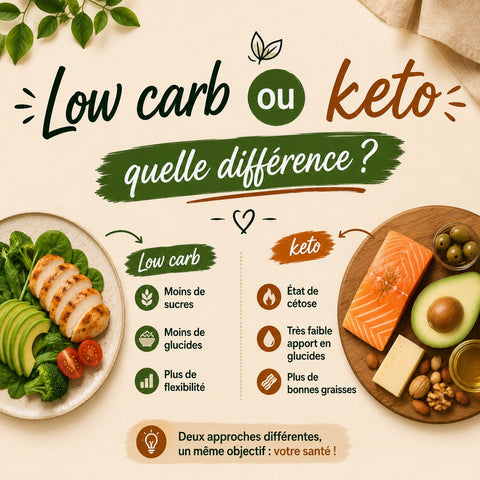Low carb ou keto : quelle différence ? (le comparatif clair)