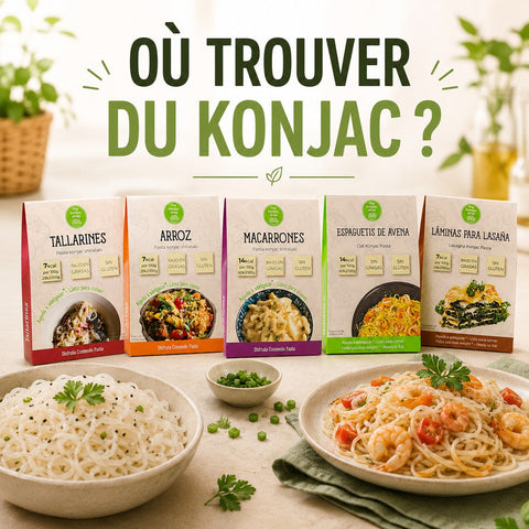 Où acheter du konjac? Grande surface, en ligne & magasin spécialisé