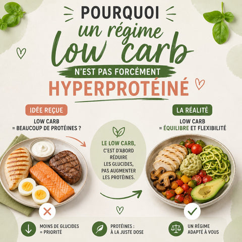 Pourquoi un régime low carb n'est pas forcément hyperprotéiné