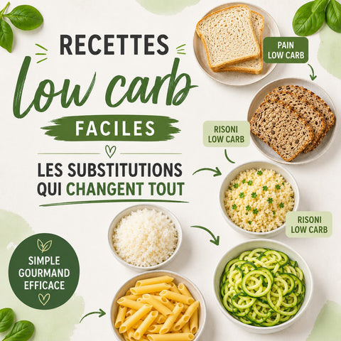 Recettes low carb faciles : 50 idées pour tous les repas