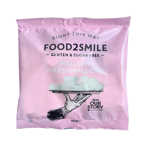 AC104 - Food2Smile - Marshmallows sans sucre 50 g - Délices Low Carb