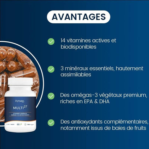 Dynveo - Multivitamines Multi27 60 gélules - Délices Low Carb