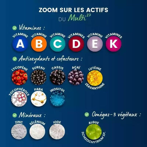 Dynveo - Multivitamines Multi27 60 gélules - Délices Low Carb