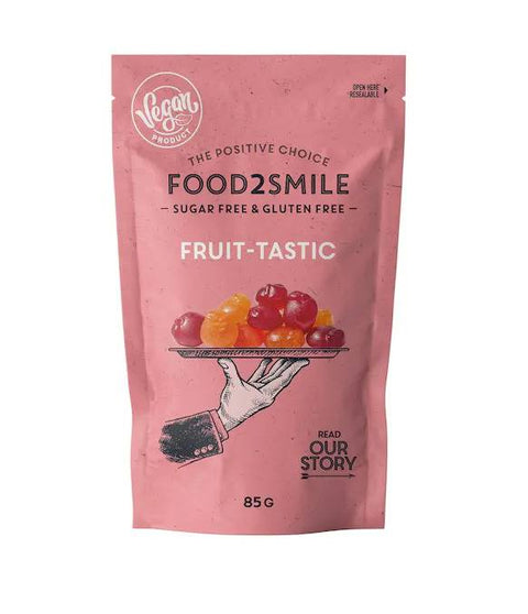 Food2smile - Fruit-Tastic sans sucre 85 g - Délices Low Carb