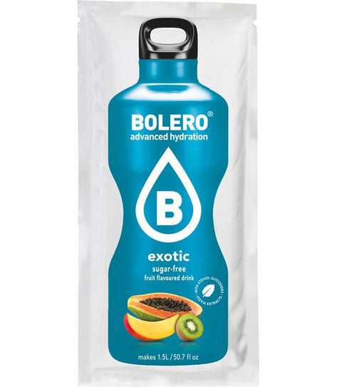Bolero - Boisson instantanée sans sucre saveur exotic - 9 g - Délices Low Carb