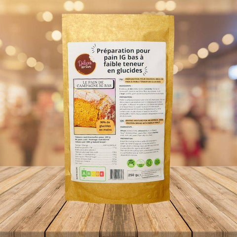 Délices Low Carb - Le pain de campagne  IG BAS & Keto 250 g - Délices Low Carb
