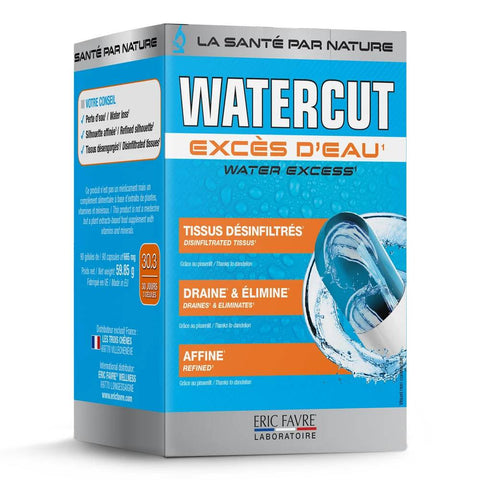 Eric Favre, Draineur Water Cut  - 90 gélules - Délices Low Carb