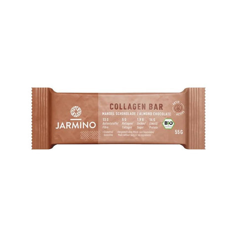 AD102 - Jarmino - Barre Collagène choco-amande BIO 55 g - Délices Low Carb