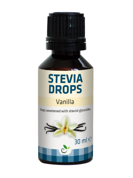 Sukrin - Stevia drops vanille 30 ml - Délices Low Carb