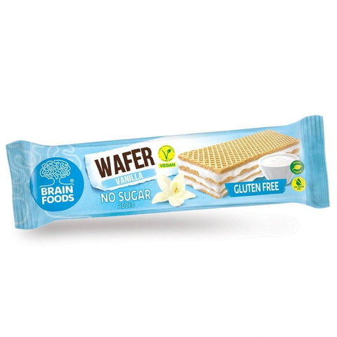 AA203 - Brain Foods - Gaufrette vanille sans gluten & sans sucre 40 g - Délices Low Carb