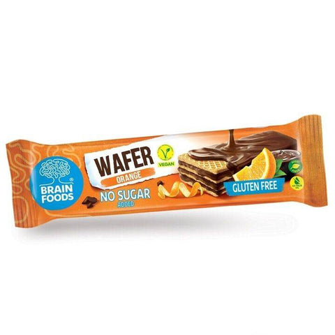 AA205 - Brain Foods - Gaufrette orange sans sucre & sans gluten 40 g - Délices Low Carb