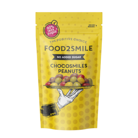 Food2smile - Chocosmiles Peanuts 85 g - Délices Low Carb