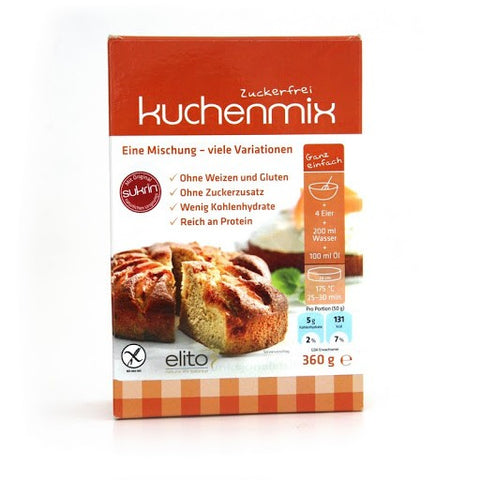 Sukrin, Cake mix sans sucre & sans gluten, 360 g - Délices Low Carb