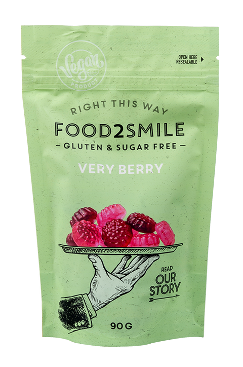 Food2Smile - Very berry sans sucre 90 g - Délices Low Carb