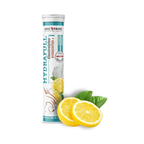 Hydrafull Electrolytes goût citron - Eric Favre Nutrition (20 comprimés effervescents) - Délices Low Carb