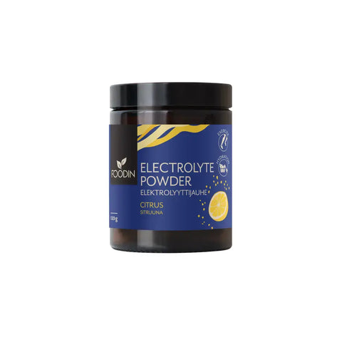 FOODIN - Electrolytes en poudre citron sans sucres ajoutés 120 g - Délices Low Carb