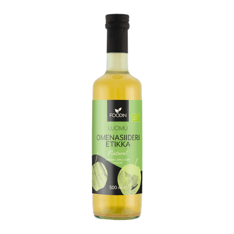 FOODIN - Vinaigre de cidre bio 500 ml - Délices Low Carb