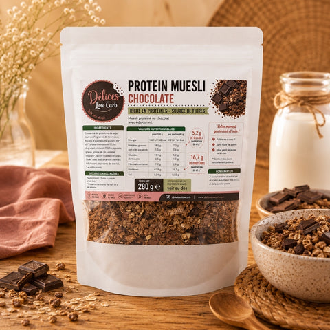 Délices Low Carb - Protein Muesli Chocolat keto - 280 g