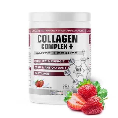 Collagen Complex+ Saveur 2 saveurs au choix -  Eric Favre Nutrition 300 g (30 jours) - Délices Low Carb