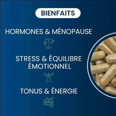 Complexe Ménopause 5- Dynvéo - 60 gélules (2 mois) - Délices Low Carb