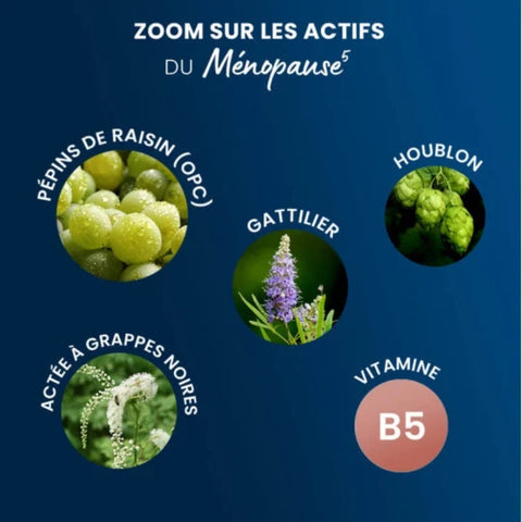 Complexe Ménopause 5- Dynvéo - 60 gélules (2 mois) - Délices Low Carb