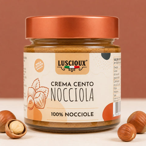 Luscioux - Crème de noisettes 100 % sans sucres ajoutés 190 g