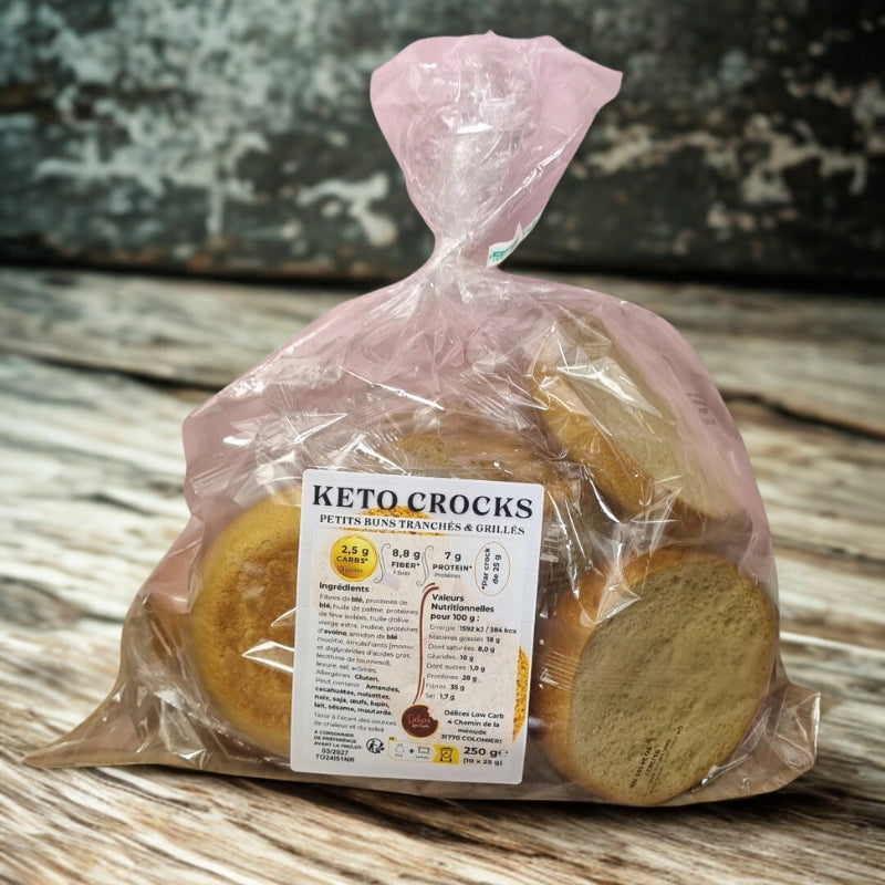 Keto Crocks Délices Low Carb (sachet XXL 10 × 25 g)