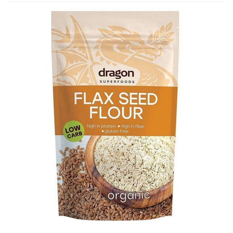 Dragon Superfoods, Farine de lin BIO 200 g - Délices Low Carb