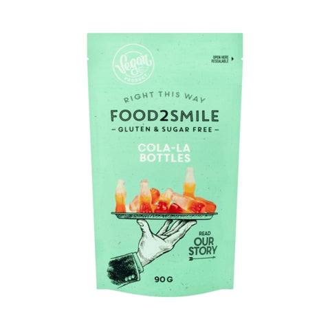 Food2Smile - Cola bottles sans sucre 90g - Délices Low Carb