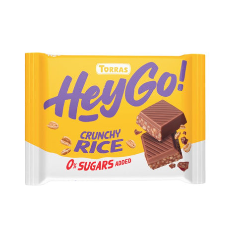 Torras - HEY GO Milk Crisped Rice sans sucres ajoutés 60 g - Délices Low Carb