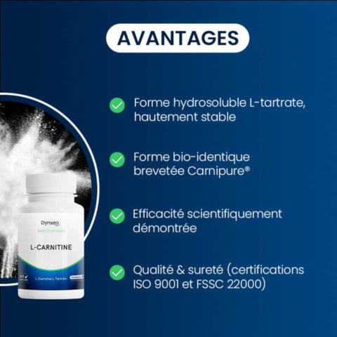 Dynveo - L-Carnitine Carnipure (60 gélules) - Délices Low Carb