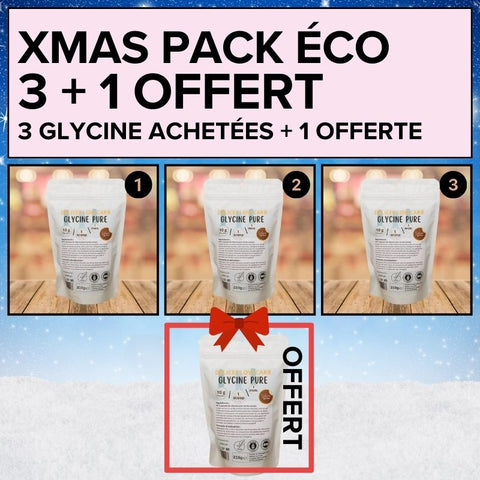 XMAS PACK : 3 Glycine + 1 offerte (4 x 310 g) - Délices Low Carb
