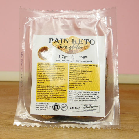 Délices Low Carb - Pain keto sans gluten 190 g - Délices Low Carb