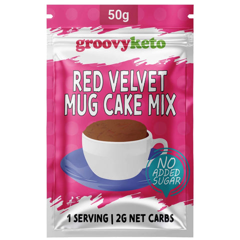 Groovy Keto - Mug cake mix Red velvet 50 g - Délices Low Carb