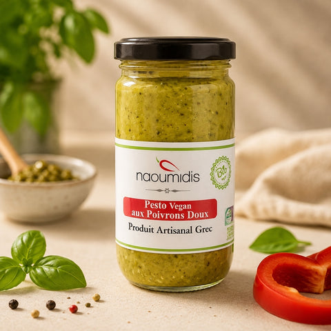 Naoumidis, Pesto vegan aux poivrons doux 260 g BIO