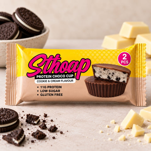 Stroap - Protein Choco Cup Cookies & Cream 42 g (2 coupelles)