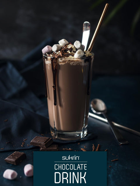 Sukrin - Chocolate Drink sans sucres ajoutés (2 formats) - Délices Low Carb