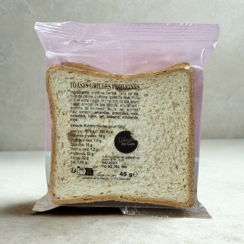 Toasts grillés protéinés Délices Low Carb
